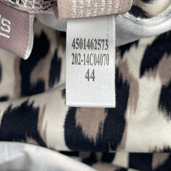 Chico's Tank Top Shell Womens 3 / US XL Animal Print Scoop Neck Nylon Stretch - Picture 12 of 13